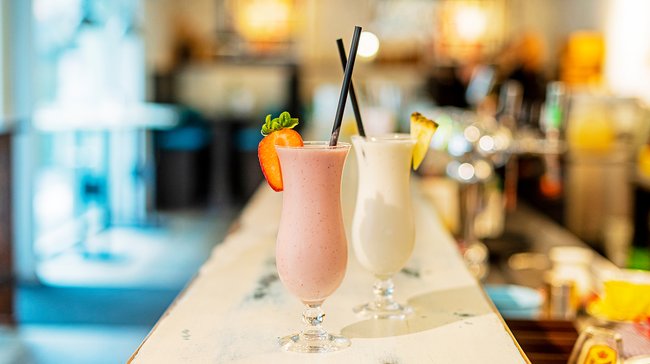 US-Mex Salón Café Bar Frauenfeld Frappé US-Mex Salón Café Bar Frauenfeld Dessert Erdbeer Vanille Frappé